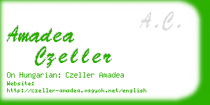 amadea czeller business card